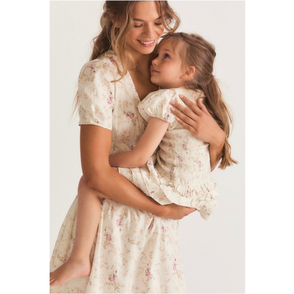 LoveShackFancy Radia Dress M and Jadine Mini Me Dress sz 7yrs  Both  NWT
